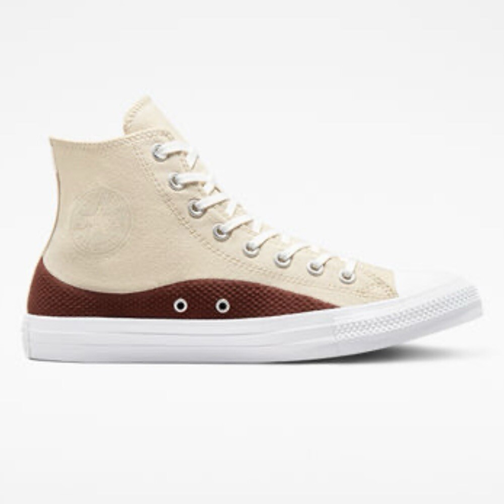Converse Chuck Taylor High Top Shoes Red Tan A02782F Men Size 4.5 - Women 6.5