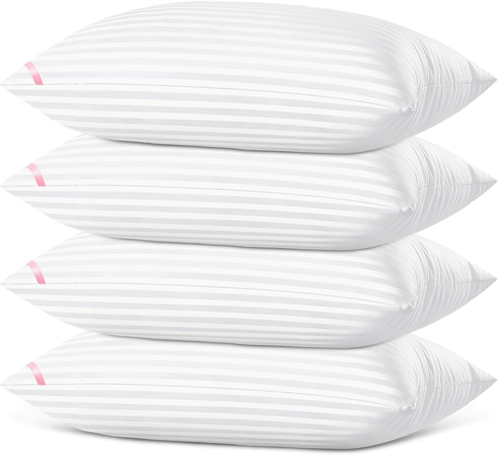 Bed Pillows for Sleeping 4 Pack，Pillows for Side and Back Sleepers,Super Soft do