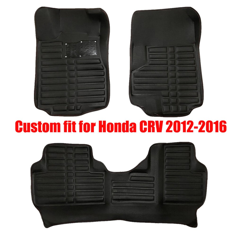 Floor Liner Mats XPE Leather Easy To Clean Set for Honda CRV 2012-2016