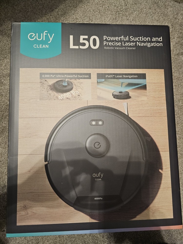 Eufy L50 Robotic Vacuum Cleaner with 4,000 Pa (T2265Z11) NEW (5950)