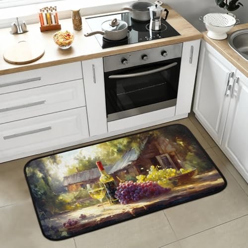 Sunshine Oil Painting Non-Slip Kitchen Rug Mat in Color 3