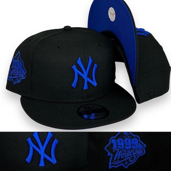 NY Yankees 9FIFTY 99WS Adjustable Snapback New Era Cap - Black - Blue - NWT