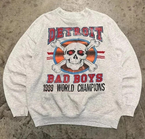 Detroit Pistons Bad Boys 1989 World Champions Crewneck Sweatshirt