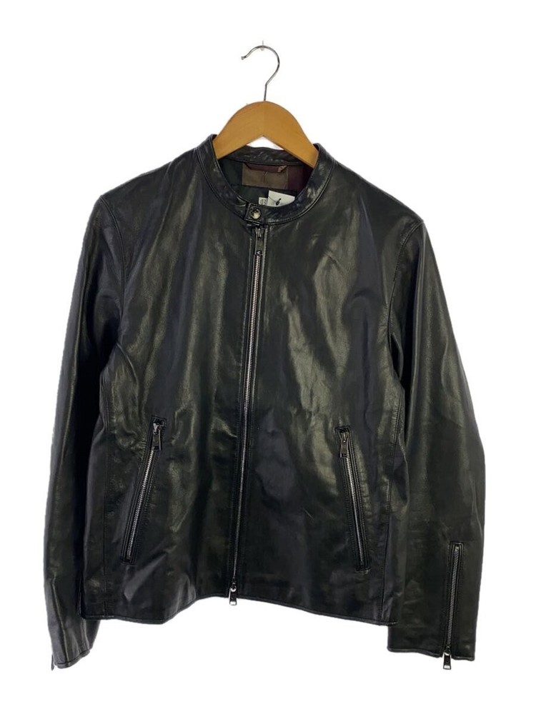 Black Label Crestbridge Leather Jacket Blouson/M/Sheepskin/Blk/Plain/51F01-401-0