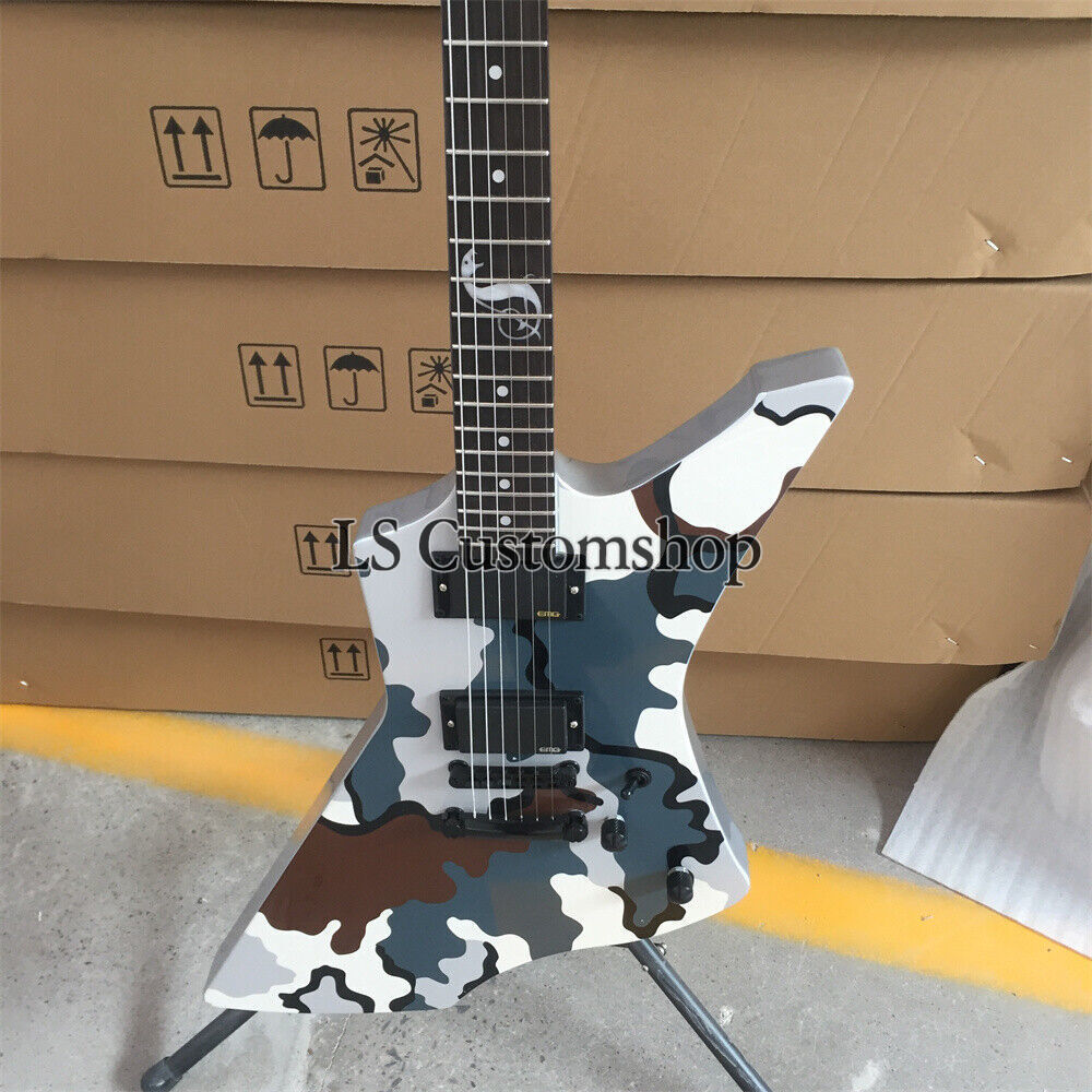 Active James Hetfield Snakebyte CAMO Metallica Electric Guitar Limited Edition