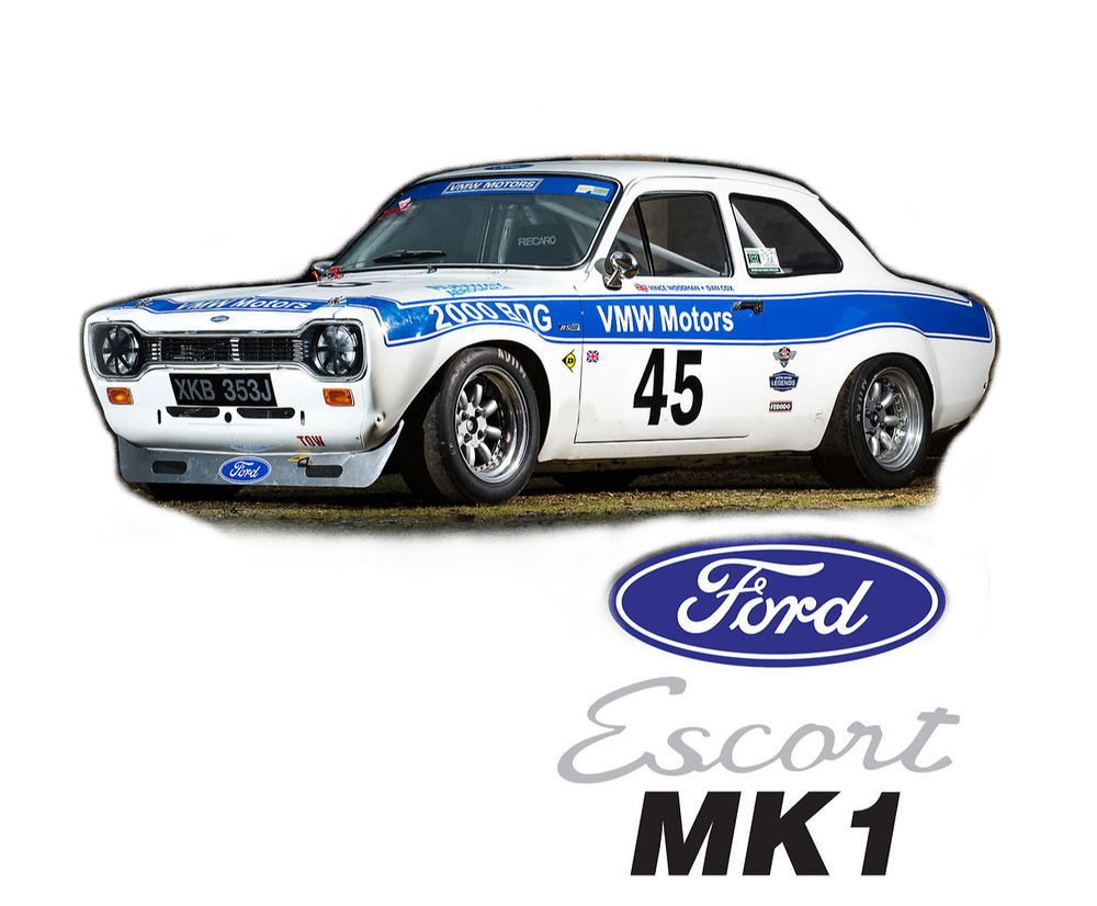 1:10 RC Clear Body Shell - Classic Escort Mk1 with VMW Livery