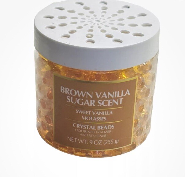 Brown Vanilla Molasses Scent Odor Neutralizer Air Freshener 9oz/Cristal Beads