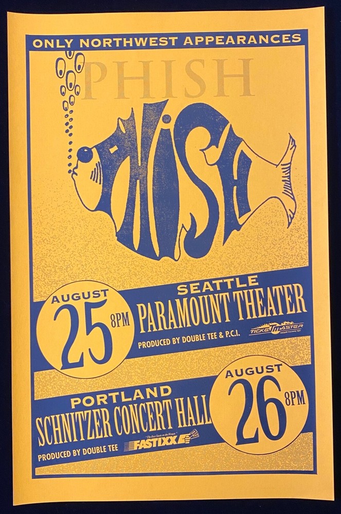 ORIGINAL Phish 1993 Concert Poster - 11x17