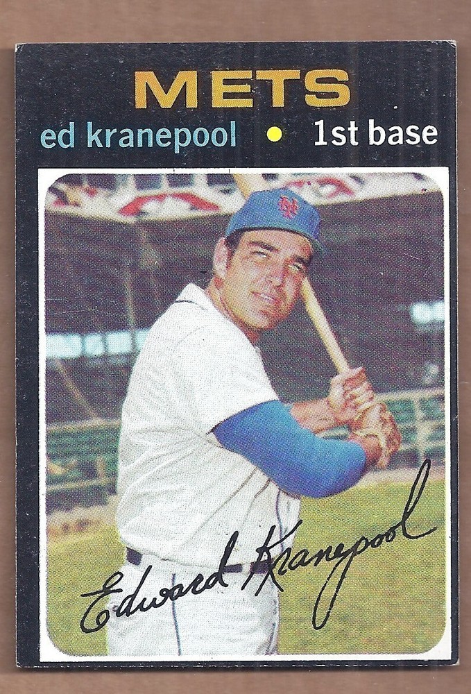 1971 Topps SEMI-HIGH #573 ED KRANEPOOL EX CONDITION