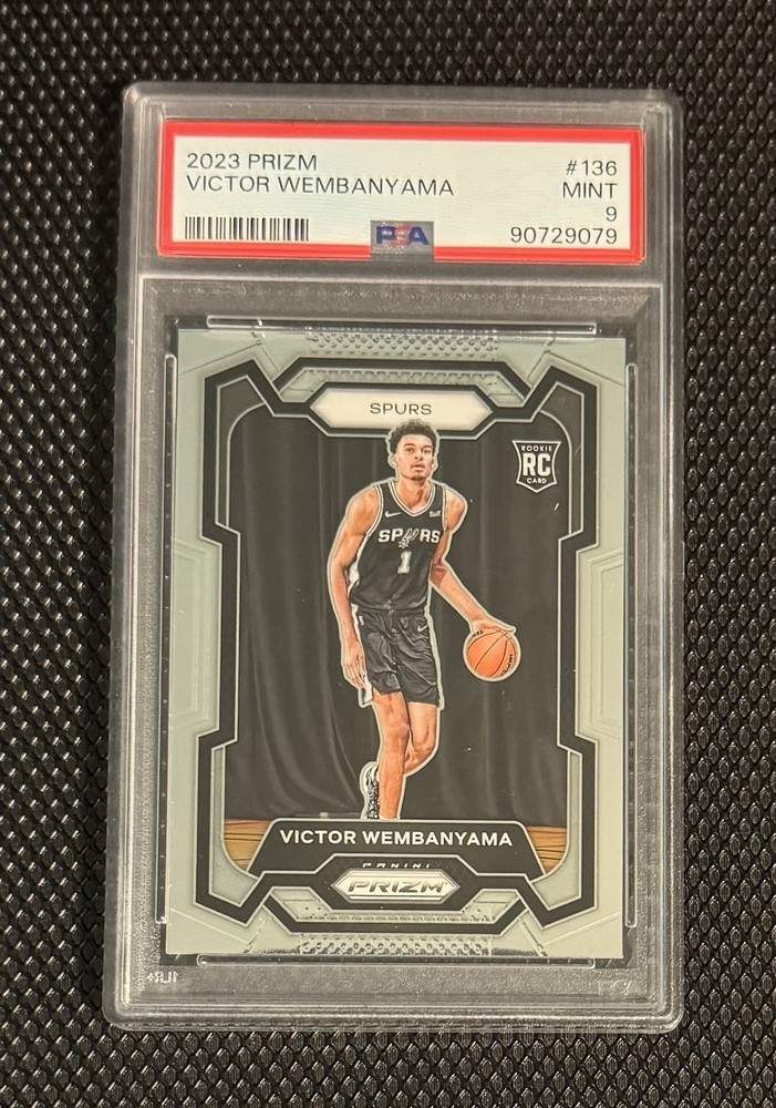 2023-24 Panini Prizm - Victor Wembanyama RC #136 Spurs Rookie PSA 9