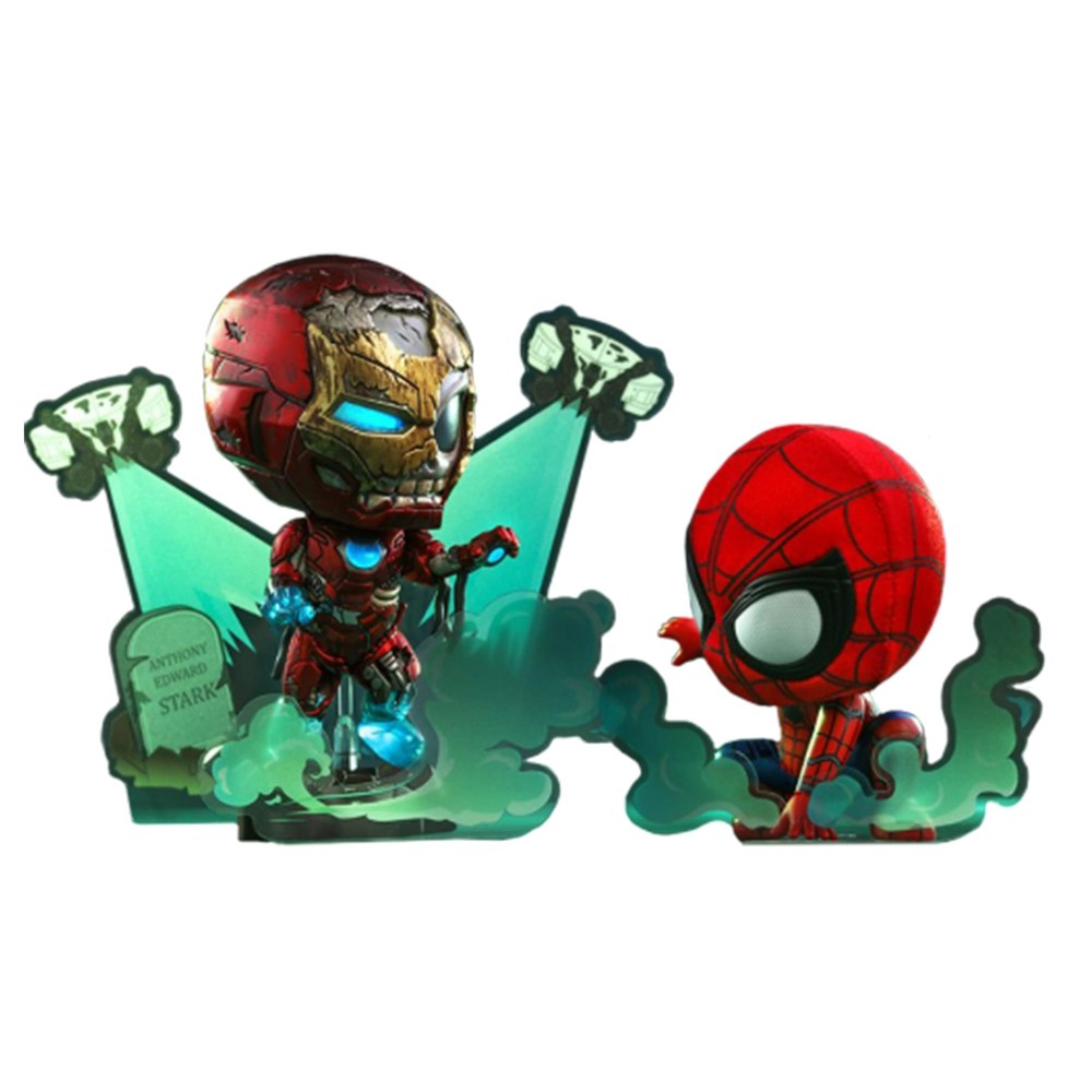 Marvel Spider-Man Far From Home Cosbaby (S) Set | Iron Man Illusion & Spider-Man