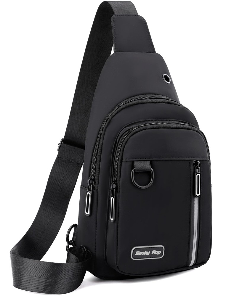 Slim Unisex Crossbody Sling Bag Multi-Purpose Shoulder Backpack Fanny Pack  