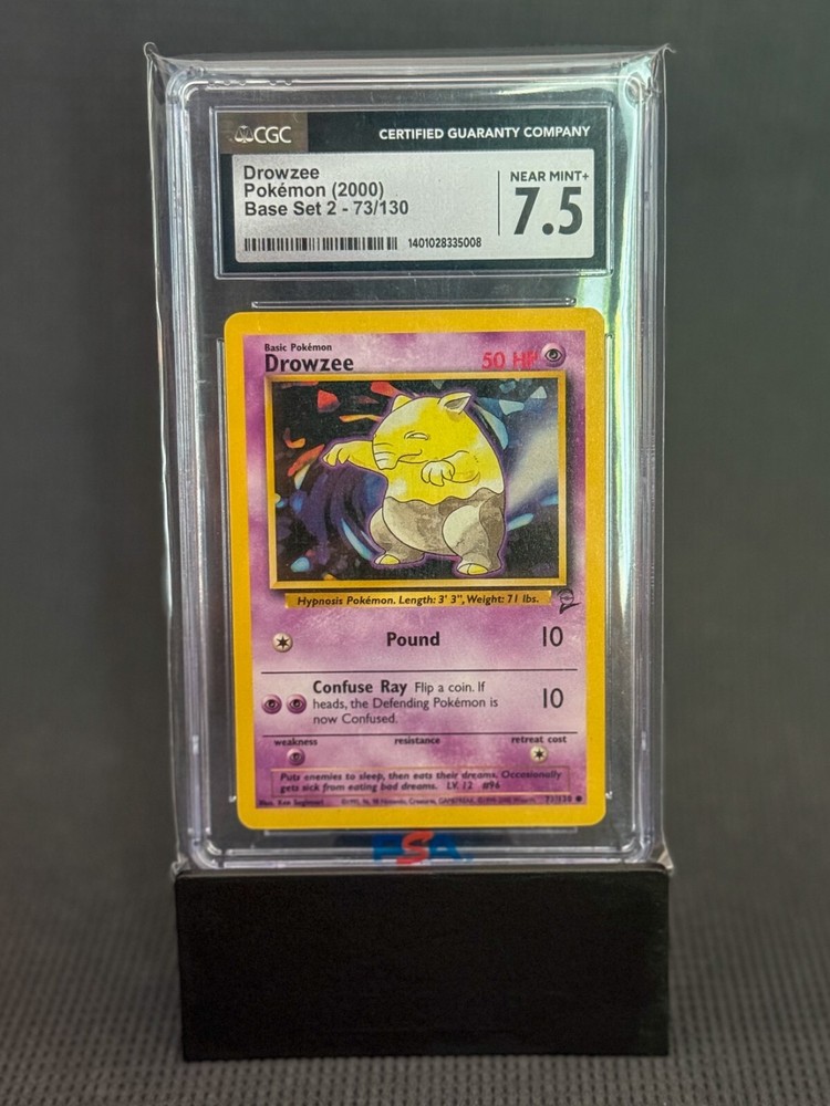 Drowzee 073/130 Base Set 2 Regular Pokemon Card