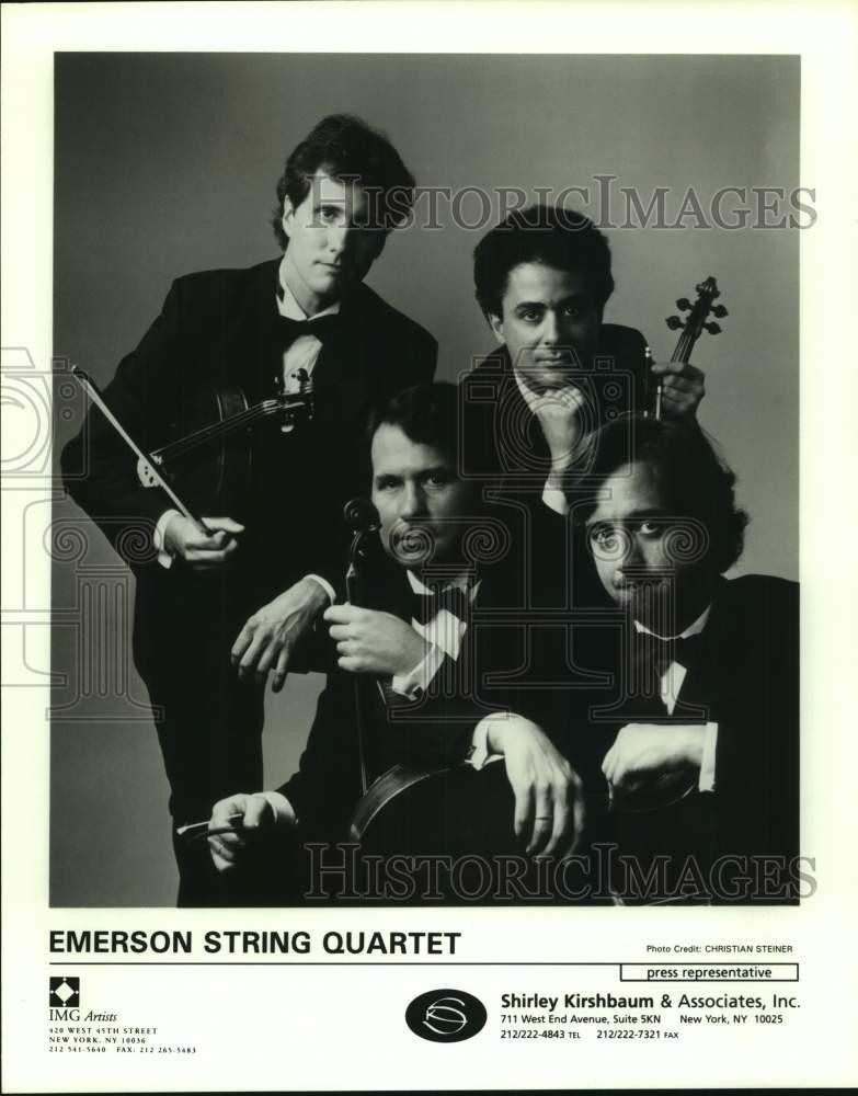 Press Photo Four Members of the Emerson String Quartet, Musical Group