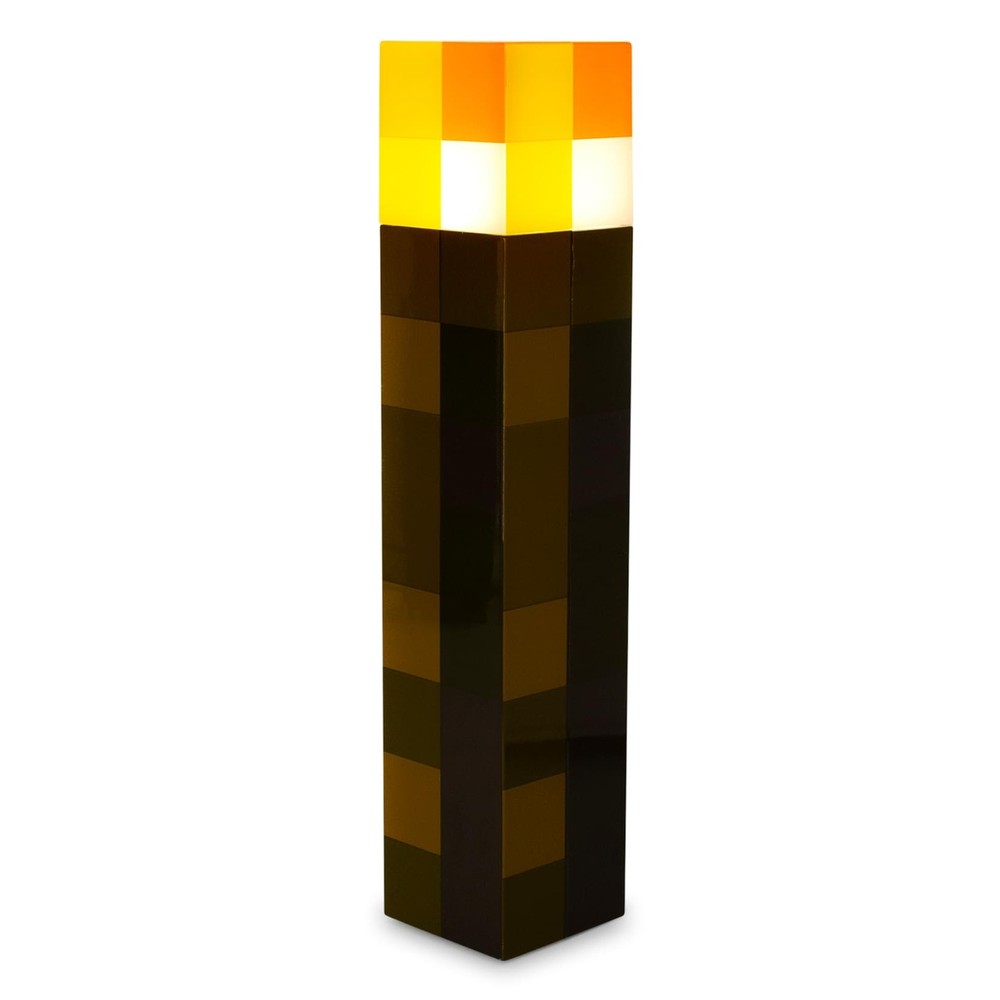 Minecraft Brown Stone Torch Nightlight with Auto Dusk Sensor