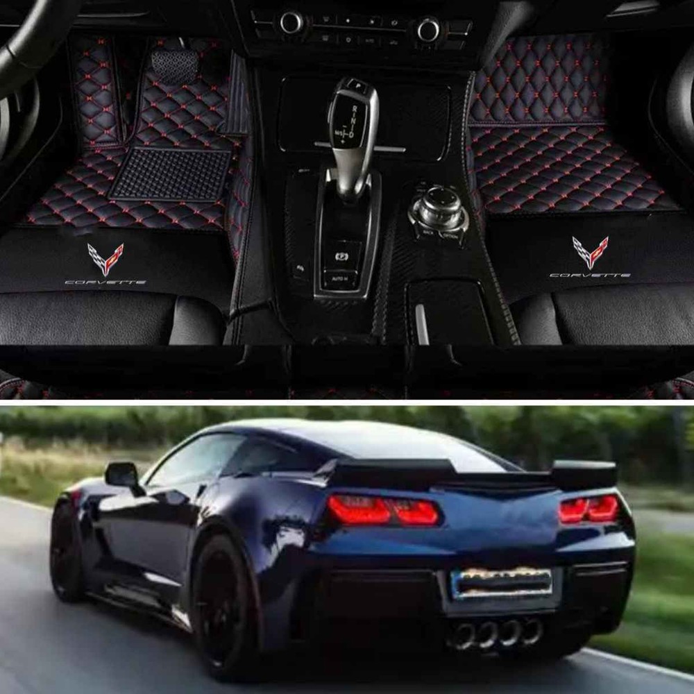 For Chevrolet Corvette 1997-2025 Car Floor Mat Luxury Custom Carpets Auto Liner