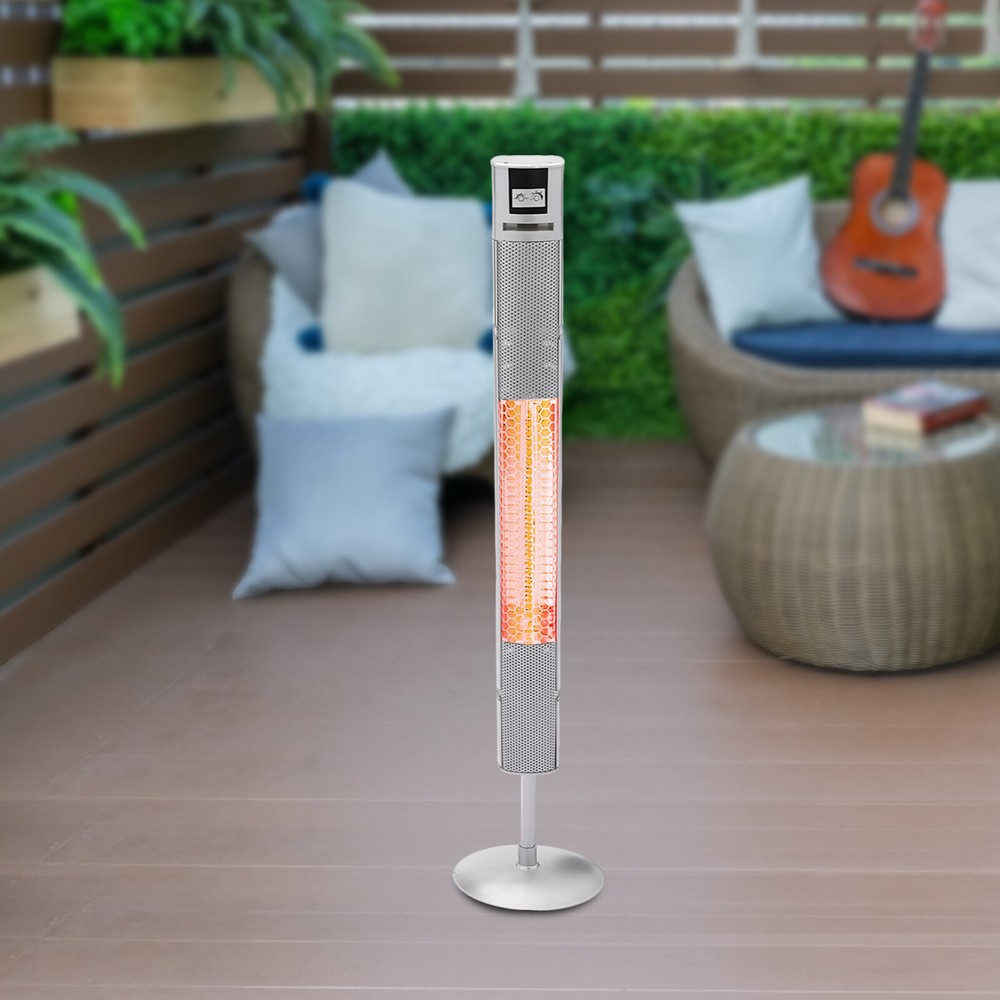 1500W Electric Infrared Carbon Fiber Tower Space Heater For Home with Remote