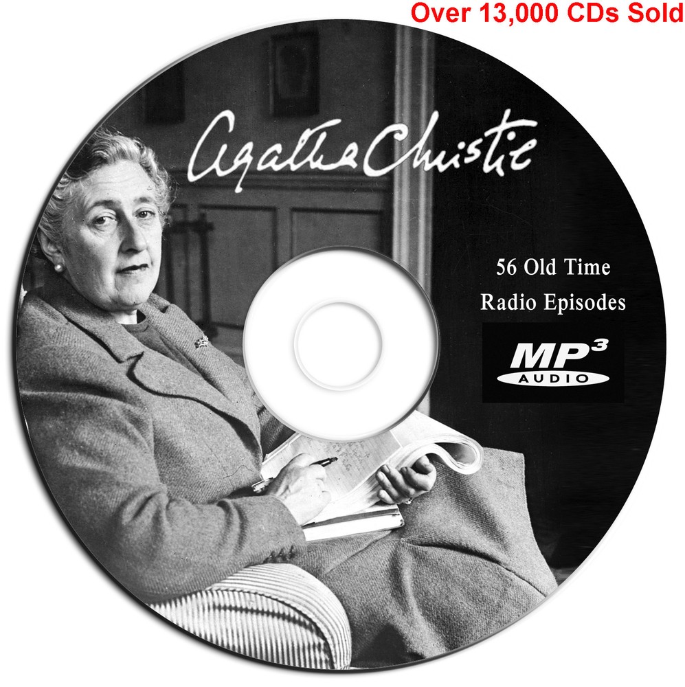 56 Agatha Christie OTR Old Time Radio Show Episodes-Mystery-Audio Book MP3 on CD