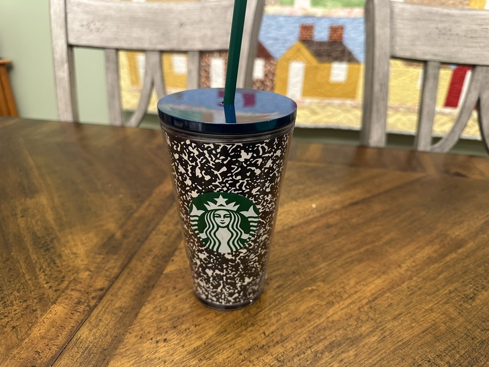 Starbucks 16oz Back To School Tumbler Summer 2020 Composition Notebook Design-image