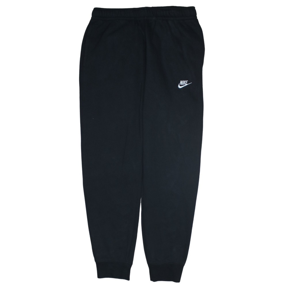 Nike Mens Joggers Black Fleece Embroidered Logo Elastic Waist Tapered Fit S