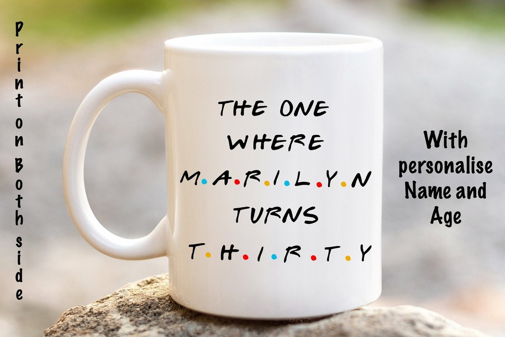 Friends Inspired Birthday Mug Personalized Birthday Mug The One Where Mug