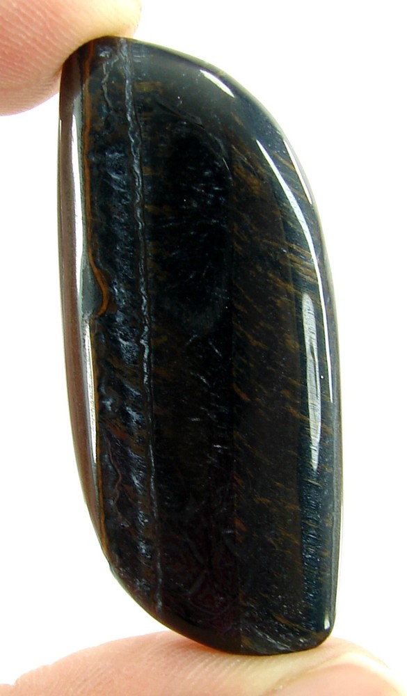 50.25ct Natural Black Tiger Eye Cabochon Loose Gemstone for Wire Wrapping - 2903