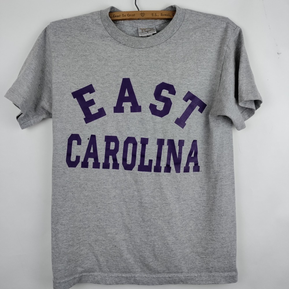 Vintage East Carolina Pirates Shirt Small Gray ECU Football Basketball Y2K