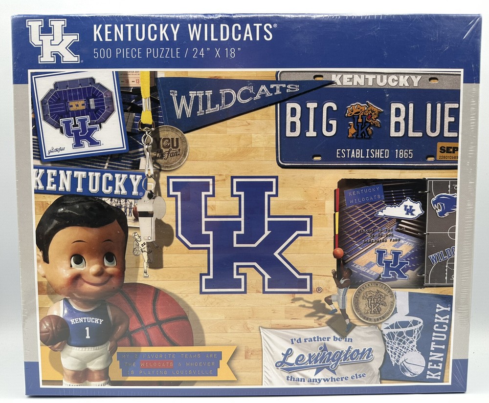 Kentucky Wildcats 500 Piece Puzzle 24”X18” (Brand New) Collegiate Licensed