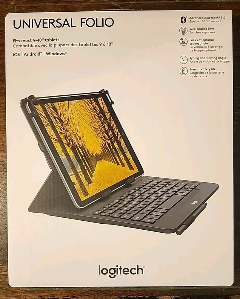 NEW Logitech Universal Keyboard Case for 9