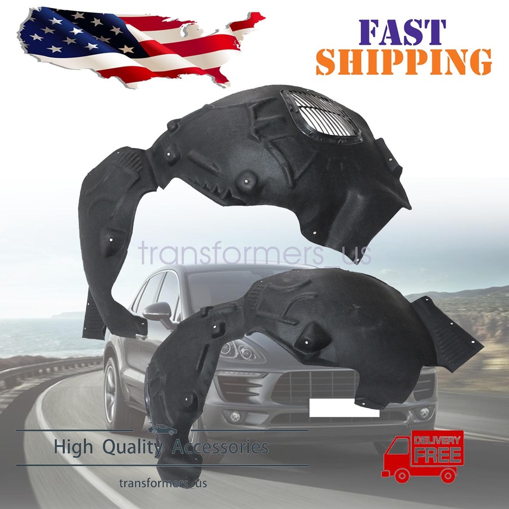 2Pcs Fits Porsche Macan 2015-2024 New Front Side Inner Fender Liners 95B809961G