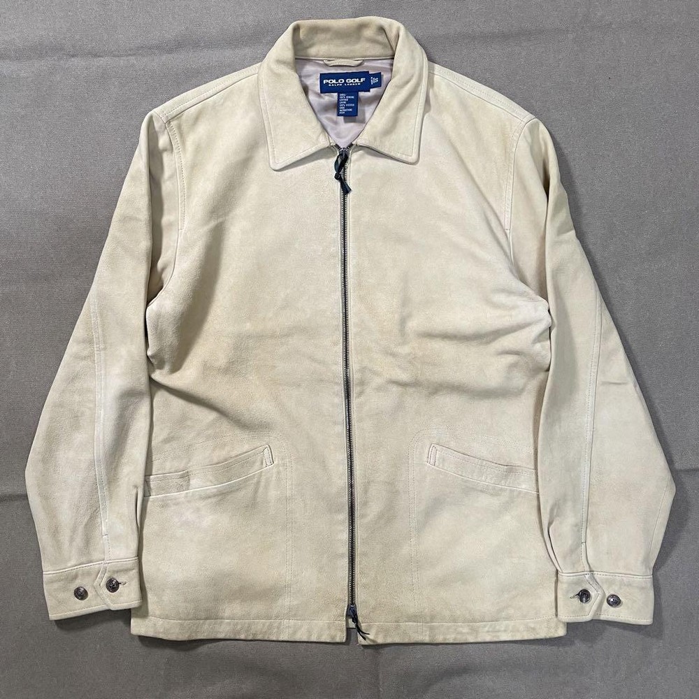 90S Ralph Lauren Leather Jacket Vintage Usa Old Polo