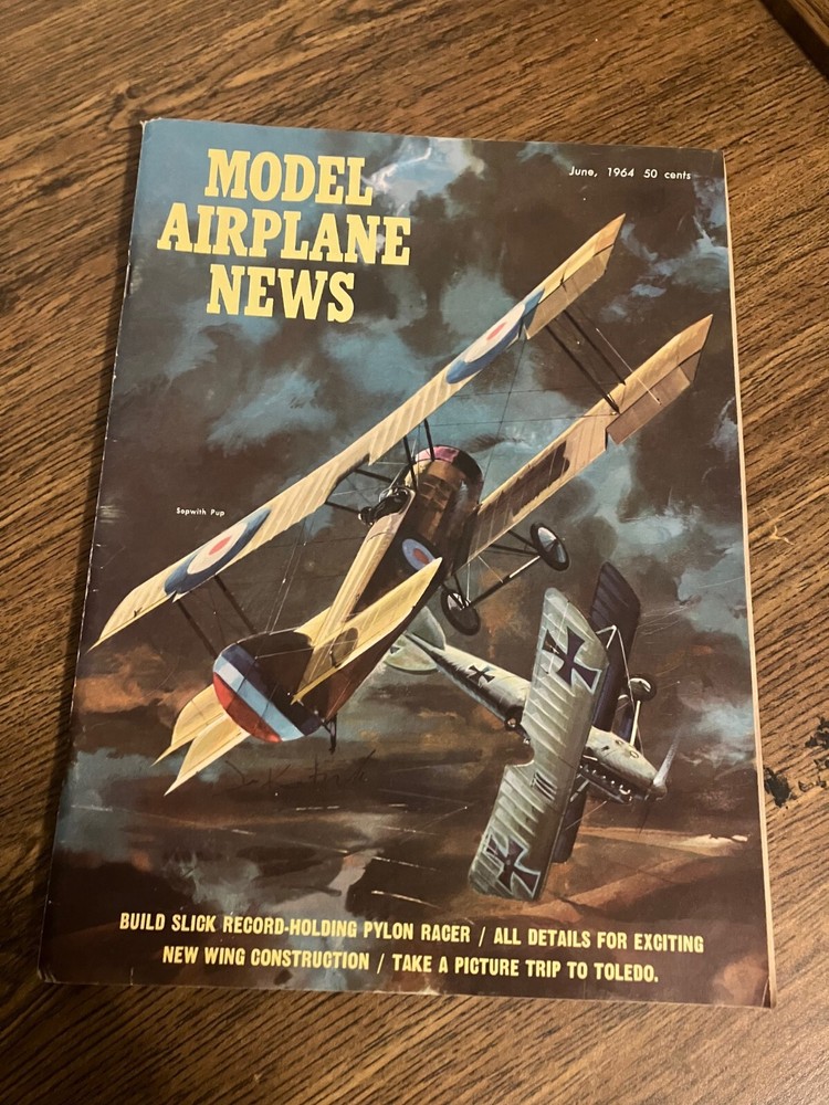 Vintage Back Issue of Model Airplane News Magazine - June 1964