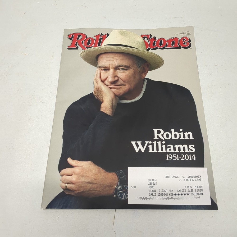 Rolling Stone Magazine Issue 1217 September 11 2014 Robin Williams
