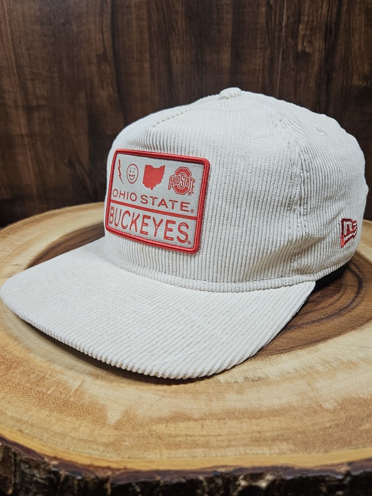 Ohio State Buckeyes Corduroy New Era The Golfer SnapBack Adjustable Hat Cap NCAA