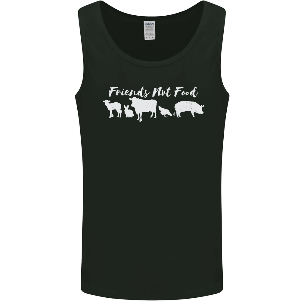 Vegan Animals Are Friends Not Food Mens Vest Tank Top