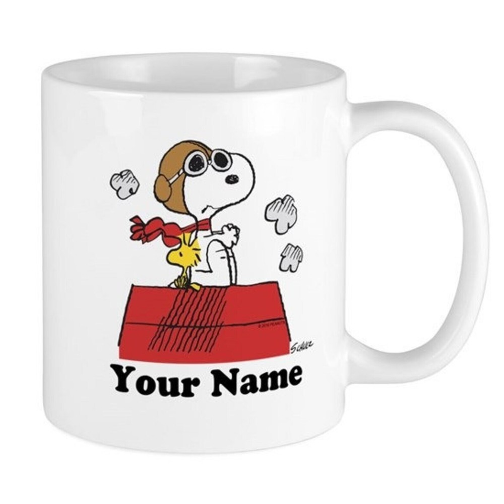 Peanuts Flying Ace Personalized Large Mug Coffee Mug Gift Mug Tea Cup