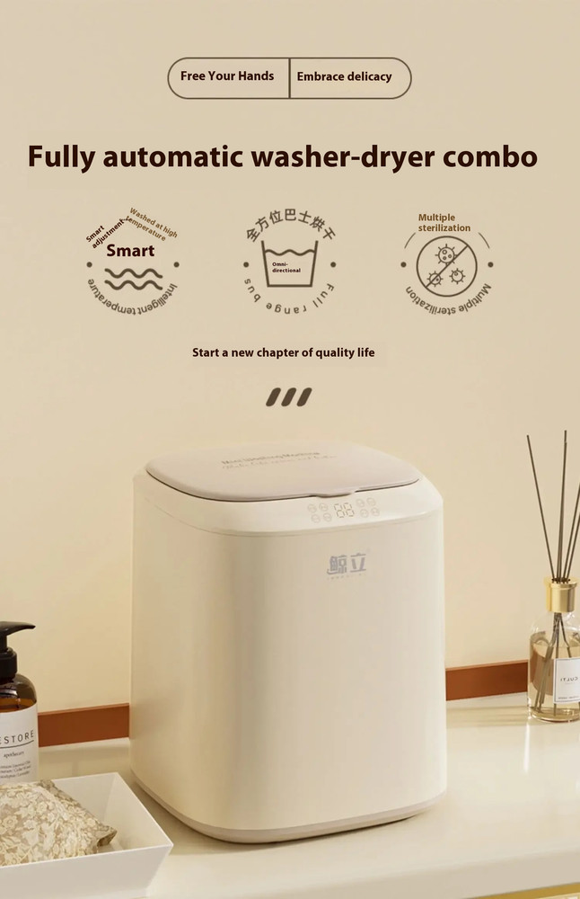 Mini Automatic Sock Washer with Drying Function