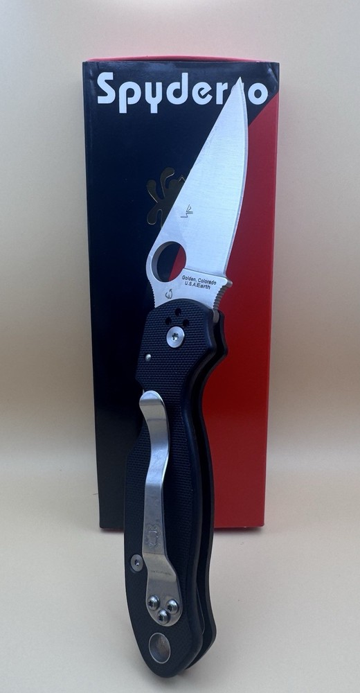 Spyderco Para 3 cpm s30v Blade Black