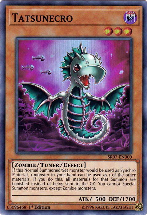 Tatsunecro SR07-EN000 Super Rare 1st Edition Near Mint Yugioh Card