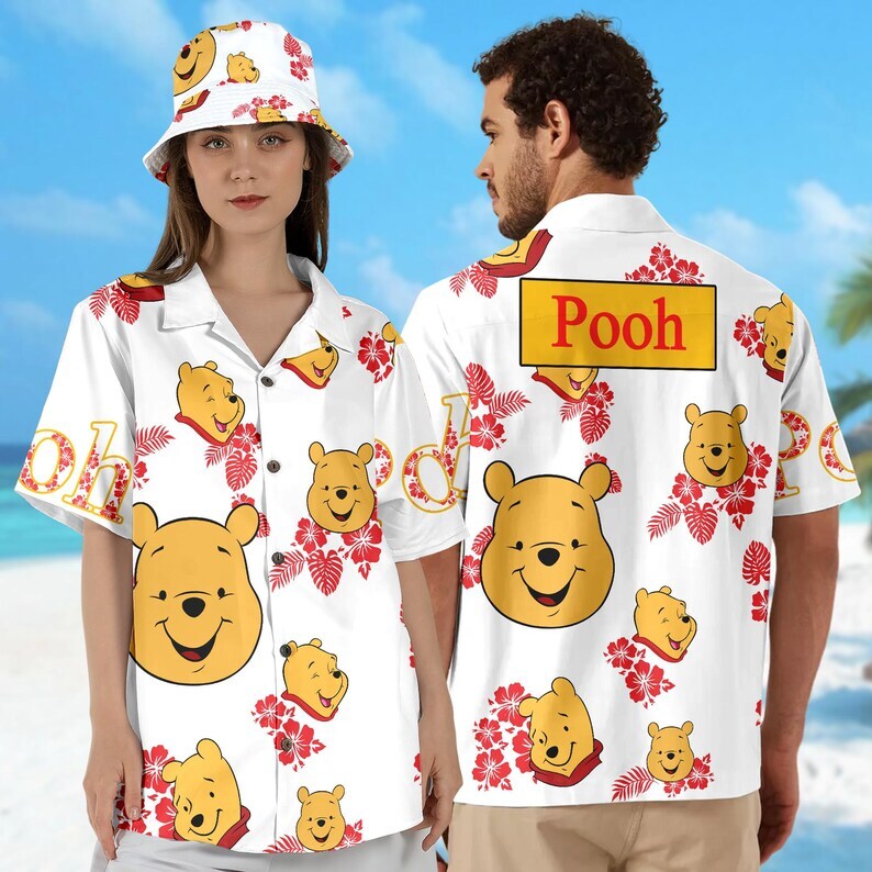 Pooh Bear 3D HAWAII SHIRT MOTHER DAY GIFT ALL OVER PRINT BEST PRICE US SIZE