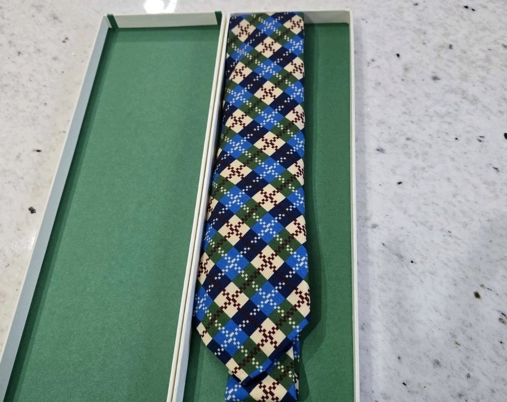 New The Tie Bar Camp Wandawega Sky Blue Plaid Dive Bar Tie