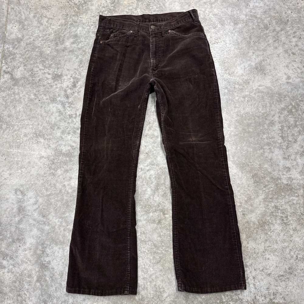 VTG 70's Levi's 517 Corduroy Brown Talon Pants Men's 33x30* Flared Bell Bottom