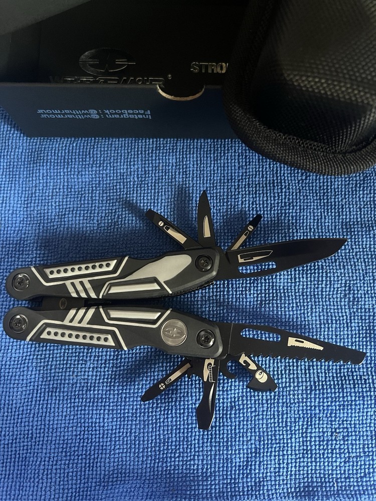 WithArmour Ranger Multi Tool Black Stainless Steel / Rubberized Handle WA-010BG