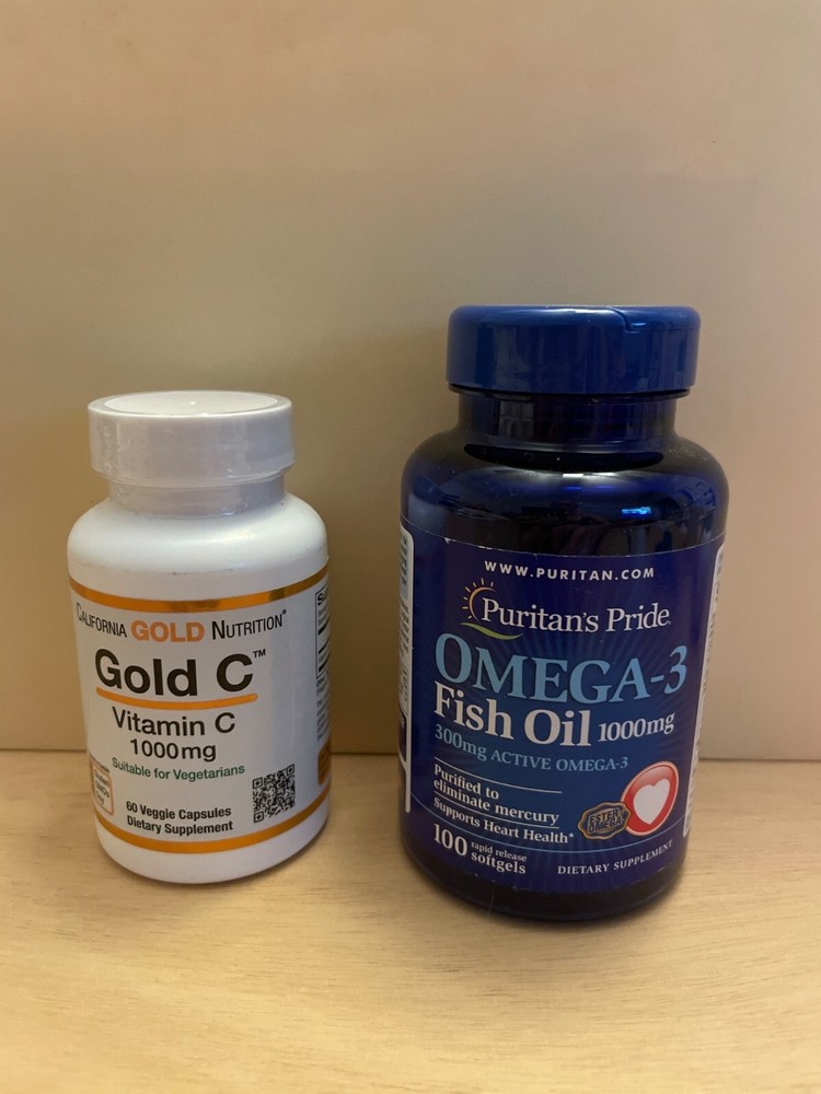 Puritans Pride 1000mg Omega-3 Fish Oil Softgels 100 Count