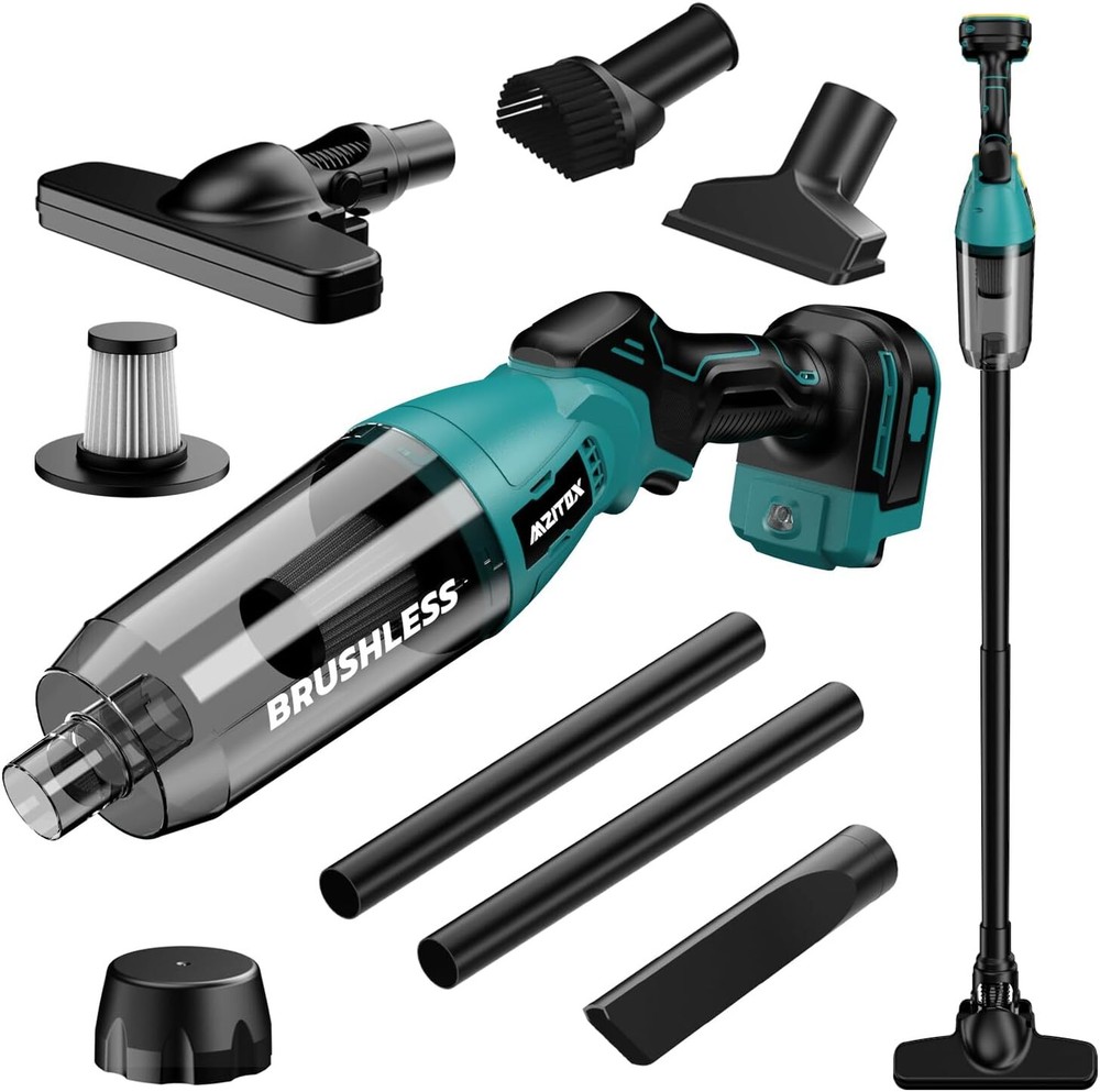 Cordless Vacuum for 18V Battery, 5 in 1 Handheld Electric Cleaner Blue