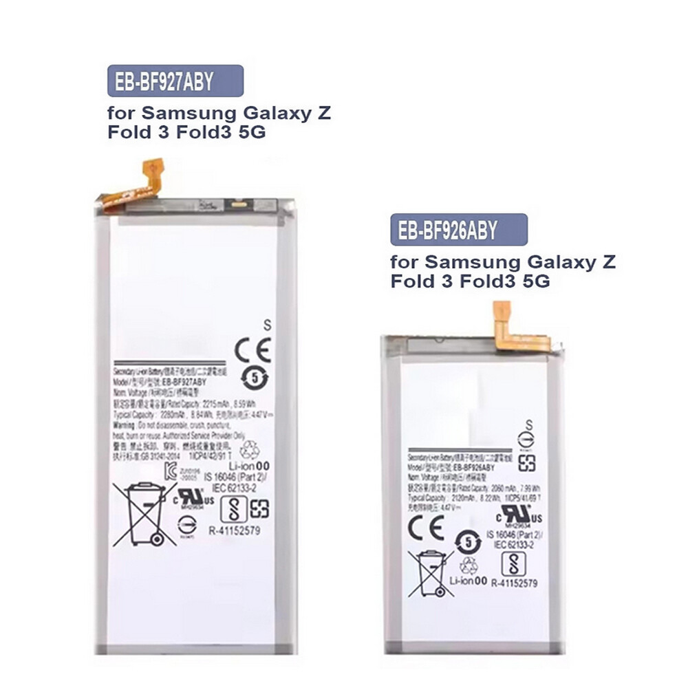 Samsung Galaxy Z Fold 3 5G Replacement Battery EB-BF926ABY EB-BF927ABY