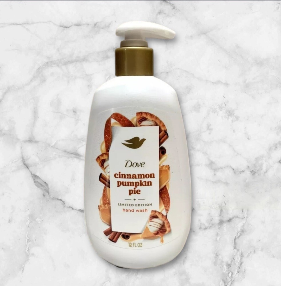 Dove CINNAMON PUMPKIN PIE Holiday Treats Limited Edition 12oz Hand Wash Bottle