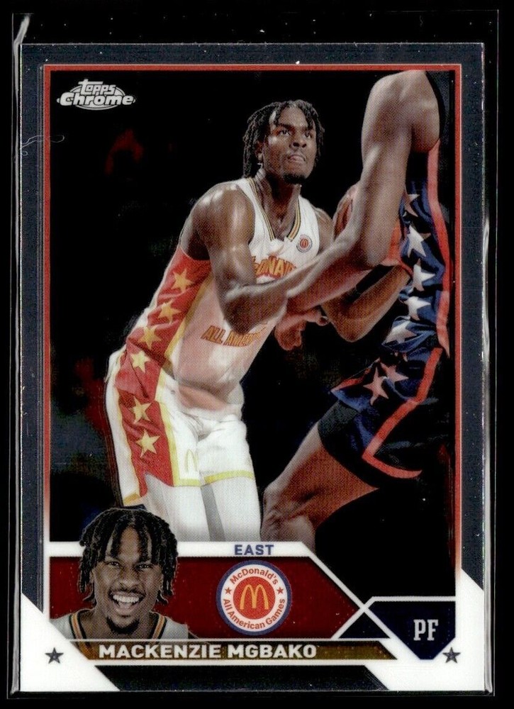 2023-24 TOPPS CHROME MCDONALD'S ALL AMERICAN MACKENZIE MGBAKO MCDONALD'S #9