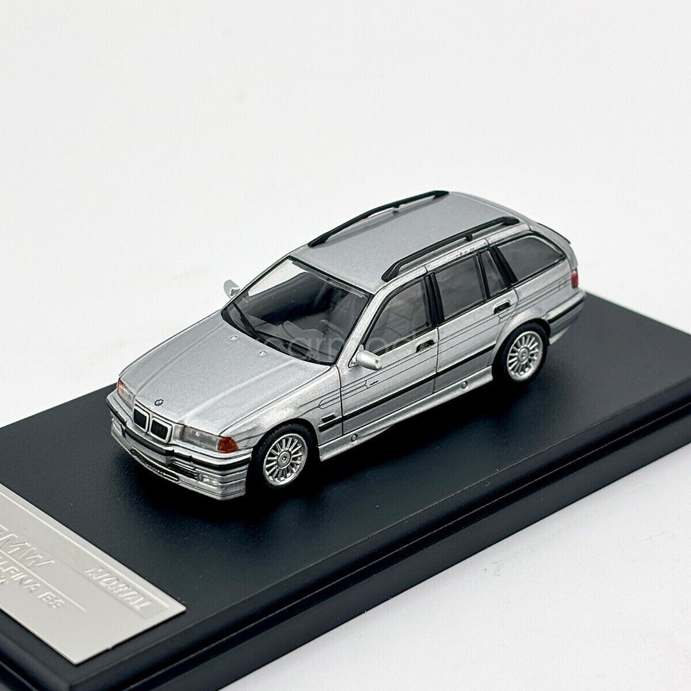 Mortal 1:64 Scale Silver Alpina B8 E36 Wagon Sports Diecast Metal Car Model