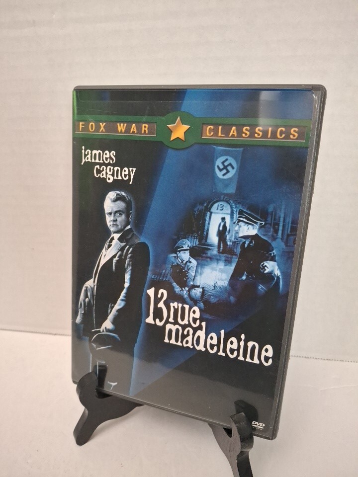 13 Rue Madeleine (DVD,1947) CLASSIC FILM + INSERTS